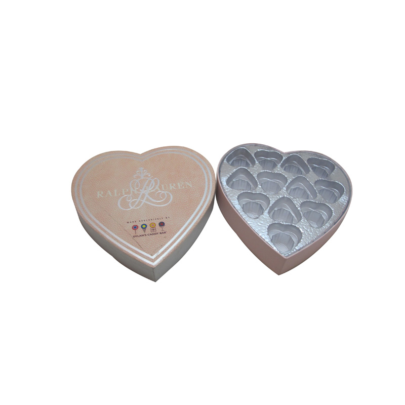 Heart-shaped Chocolate Box with PET Insert